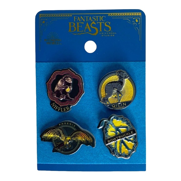 Universal Studios Harry Potter Fantastic Beasts Pin Set - Picture 1 of 2
